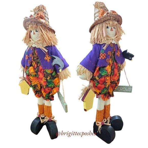 THANKSGIVING FALL 20" in. Scarecrow Straw Doll - Picture 3 of 11